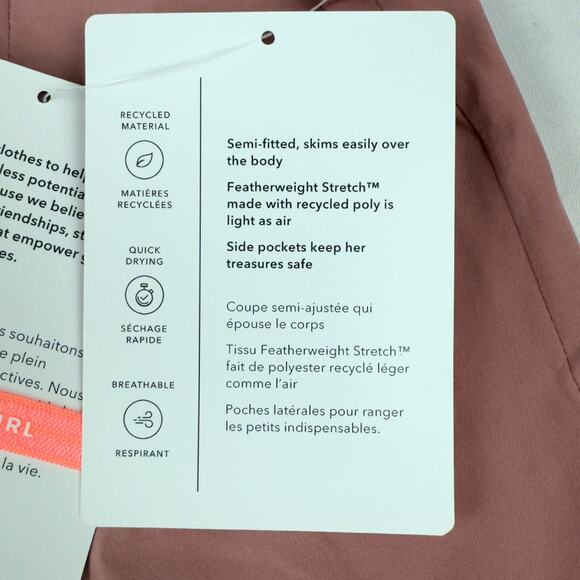 Athleta Girl All For One Dress Sleeveless XXL 16 NWT Tie Waist Pockets Racerback - Picture 6 of 12